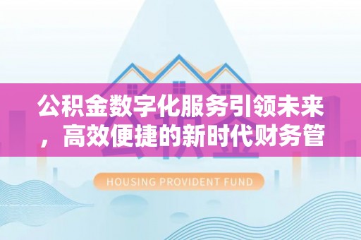 永善公积金数字化服务引领未来，高效便捷的新时代财务管理