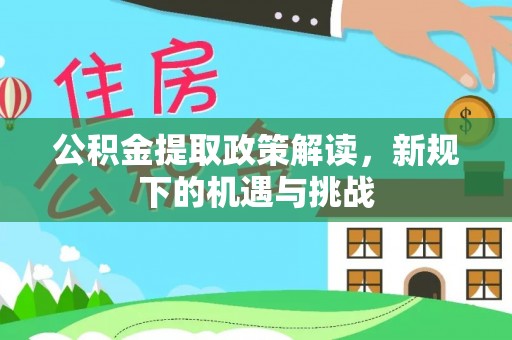 永善公积金提取政策解读，新规下的机遇与挑战