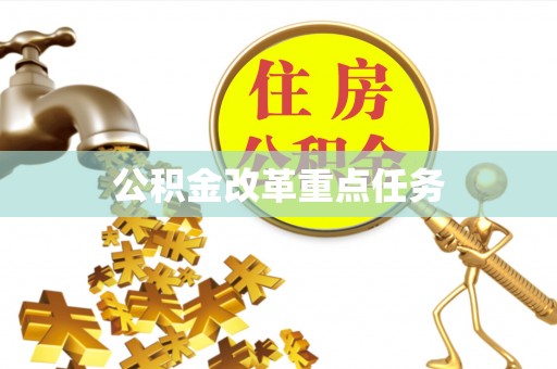 永善公积金改革重点任务