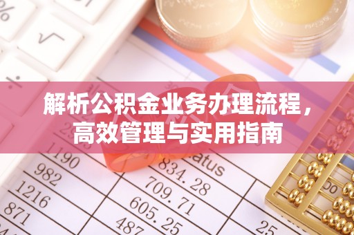 永善解析公积金业务办理流程，高效管理与实用指南