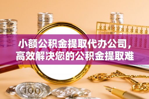 永善小额公积金提取代办公司，高效解决您的公积金提取难题