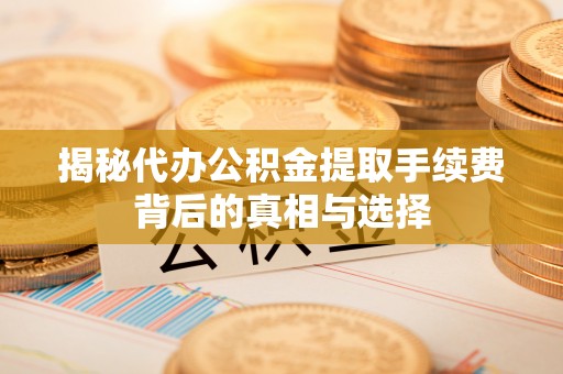 永善揭秘代办公积金提取手续费背后的真相与选择
