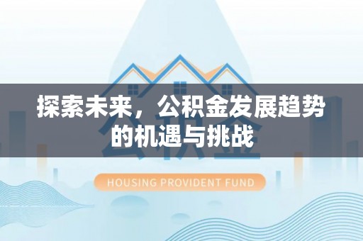 永善探索未来，公积金发展趋势的机遇与挑战