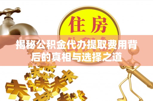 永善揭秘公积金代办提取费用背后的真相与选择之道