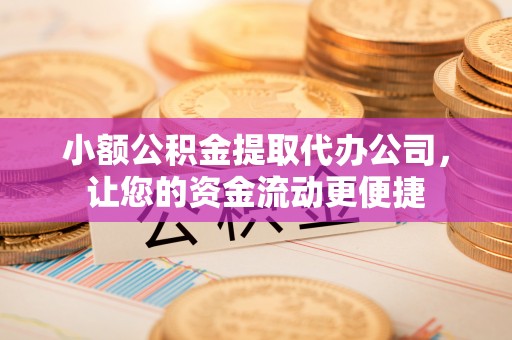 永善小额公积金提取代办公司，让您的资金流动更便捷