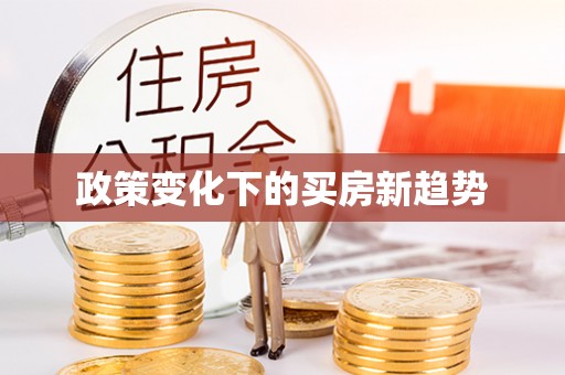 永善政策变化下的买房新趋势