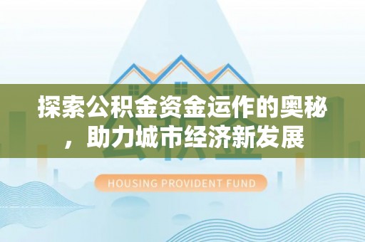 永善探索公积金资金运作的奥秘，助力城市经济新发展