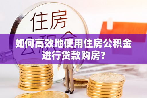 永善如何高效地使用住房公积金进行贷款购房？